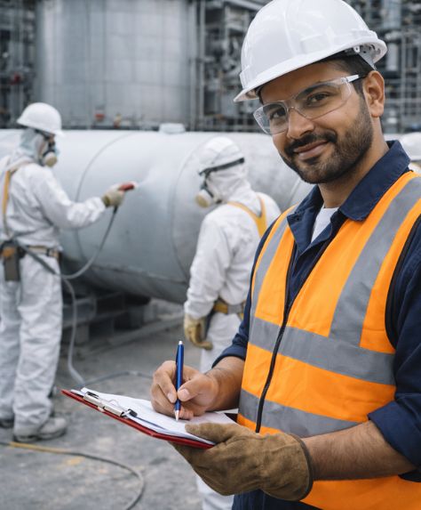 Painting Engineer in UAE for protective coating QAQC surface preparation and inspection